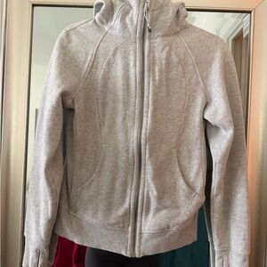 Gray Lululemon Scuba Zip-Up Hoodie
